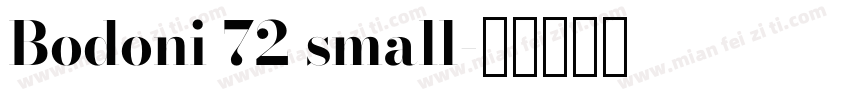 Bodoni 72 small字体转换